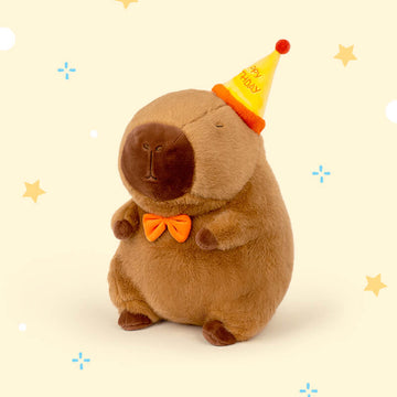 Birthday Capybara Stuffed Plush Toy, Capybara Plushies